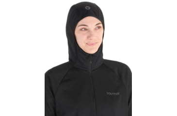 Image of Marmot Leconte Fleece Hoody - Womens, Black, Small, M15393-001-S