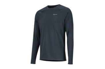 Image of Marmot Lightweight Kestrel Long Sleeve Crew - Mens, Black, XL, 10910-001-XL