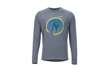 Image of Marmot Lightweight Kestrel LS Crew - Mens, Steel Onyx, Large, 10910-1515-L