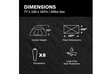 Image of Marmot Limestone Tent - 8 Person, Green Shadow/Moss, One Size, 29990-4200-ONE