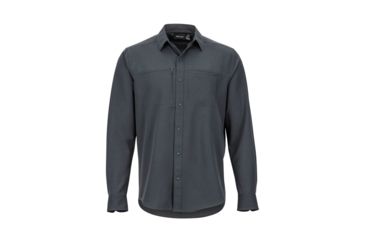 Image of Marmot Lisgar Long Sleeve - Mens, Dark Steel, Medium, 42230-Dark Steel-M-DEMO