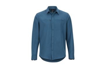 Image of Marmot Lisgar Long Sleeve - Mens, Denim, Large, 42230-200-L