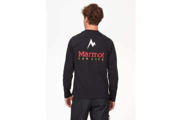 Image of Marmot Marmot For Life Long Sleeve Tee - Mens, Black, Medium, M14671-001-M