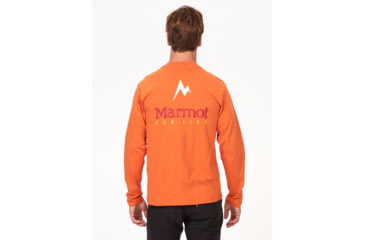 Image of Marmot Marmot For Life Long Sleeve Tee - Mens, Tangelo, 2XL, M14671-9434-XXL