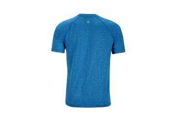 Image of Marmot Mens Accelerate Short Sleeve, New True Blue Heather, XXL, 53550-3864-XXL