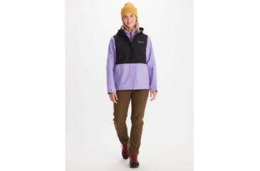 Image of Marmot Minimalist GORE-TEX Jacket - Women's, Extra Small, Black/paisley purple, M12683-20795-XS