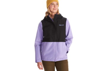 Image of Marmot Minimalist GORE-TEX Jacket - Women's, Extra Small, Black/paisley purple, M12683-20795-XS