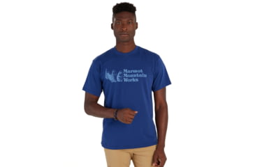 Image of Marmot MMW Short Sleeve T-Shirts - Mens, Twilight Blue, Extra Large, M15593-23091-XL