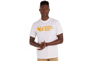 Image of Marmot MMW Short Sleeve T-Shirts - Mens, White, Medium, M15593-080-M