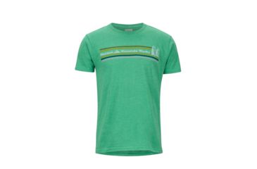 Image of Marmot MMW Tee Short Sleeve - Mens, Green Heather, 2XL, 42890-8551-XXL