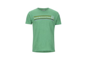 Image of Marmot MMW Tee Short Sleeve - Mens, Green Heather, Small, 42890-8551-S