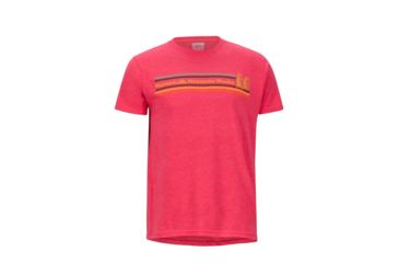 Image of Marmot MMW Tee Short Sleeve - Mens, Red Heather, 2XL, 42890-8554-XXL