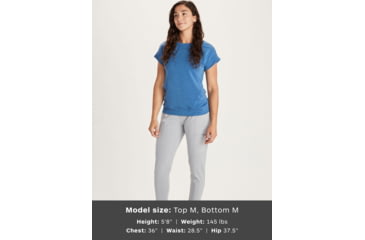 Image of Marmot Morgan Short Sleeve T-Shirt - Womens, Classic Blue Heather, Small, 47650-3132-S