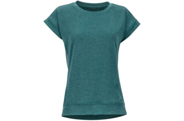 Image of Marmot Morgan Short Sleeve T-Shirt - Womens, Deep Teal Heather, Extra Small, 47650-4665-XS