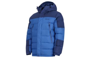 Image of Marmot Mountain Down Jacket - Men's, Dark Cerulean/Arctic Navy, Large 71640-3691-L