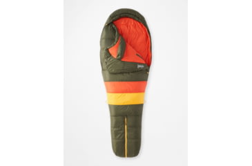 Image of Marmot Never Winter Sleeping Bags - Mens, Nori/Red Sun, Dual-Zip, M12782-19627-DZ