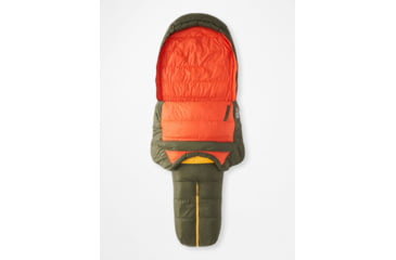 Image of Marmot Never Winter Sleeping Bags - Mens, Nori/Red Sun, Dual-Zip, M12782-19627-DZ