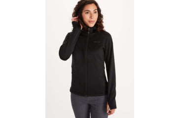 Image of Marmot Olden Polartec Hoody - Womens, Black, Small, 13290-001-S