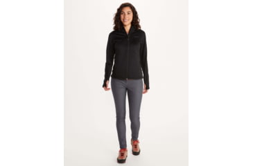 Image of Marmot Olden Polartec Hoody - Womens, Black, Small, 13290-001-S
