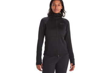 Image of Marmot Olden Polartec Hoody - Womens, Black, Extra Large, M13186-001-XL