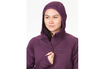 Image of Marmot Olden Polartec Hoody - Womens, Purple Fig, Large, M13186-22260-L