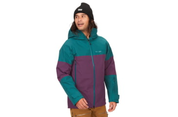 Image of Marmot Orion GORE-TEX Jacket - Mens, Dark Jungle/Purple Fig, Medium, M13113-22482-M