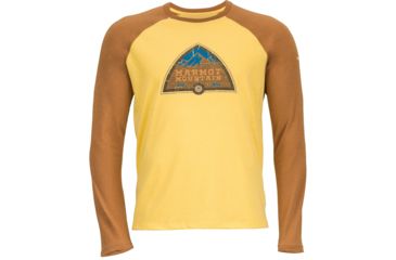 Image of Marmot Owen's Long Sleeve Shirt - Men's-Yellow Light/Copper-Small