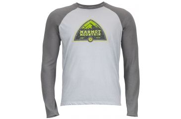 Image of Owens Long Sleeve Shirt - Mens-Silver/Cinder-X-Large