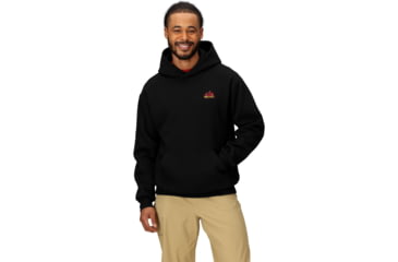Image of Marmot Peaks Hoody - Mens, Black/Team Red, Extra Large, 195115326142