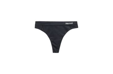 Image of Marmot Performance Thong Briefs - Womens, Black, Extra Small, 13270-001-XS