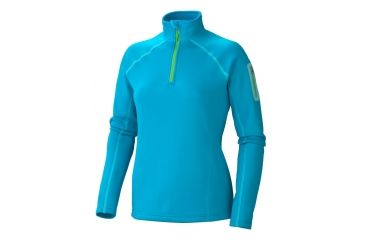 Image of Marmot Power Stretch Half Zip - Women's-Large-Blue Sea