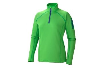 Image of Marmot Power Stretch Half Zip - Women's-Large-Bright Grass