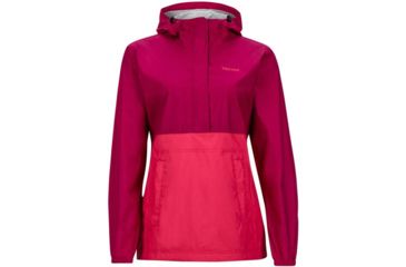 Image of Marmot PreCip Anorak Jacket - Womens, Sangria/Hibiscus, M, 49580-6988-M