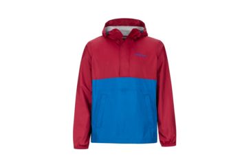 Image of Marmot PreCip Anorak - Men's, Brick/Dark Cerulean, 2XL, 43860-5793-XXL