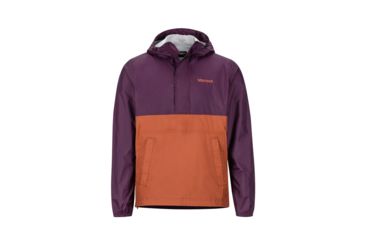 Image of Marmot PreCip Anorak - Men's, Dark Purple/Terracotta, Medium, 43860-5781-M