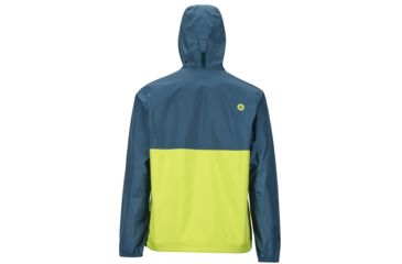 Image of Marmot PreCip Anorak - Men's, Denim/Macaw Green, Large, 43860-3616-L