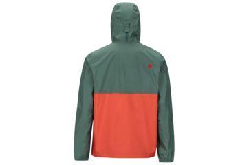 Image of Marmot PreCip Anorak - Men's, Mallard Green/Mars Orange, 2XL, 43860-4899-XXL