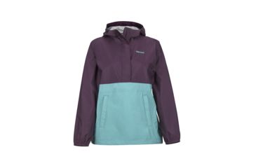 Image of Marmot PreCip Anorak - Womens, Dark Purple/Meadowbrook, Extra Large, 49580-5778-XL