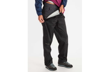 Image of Marmot PreCip Eco Full Zip Pant Long - Womens, Black, Large, M15877-001-L