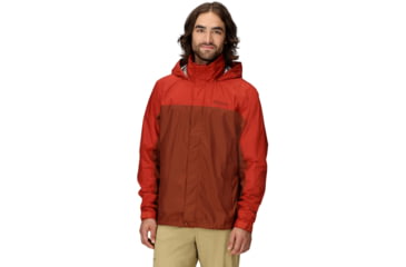 Image of Marmot PreCip Eco Jacket - Mens, Pecan/Sumac, L, M15881-24396L
