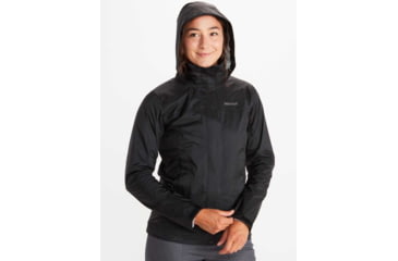 Image of Marmot PreCip Eco Jacket - Women's, Black, Large, 195115268541