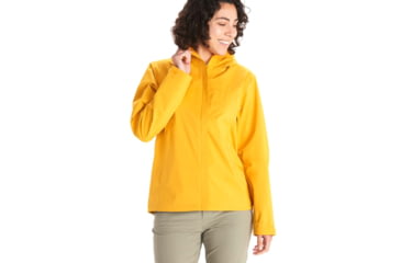 Image of Marmot PreCip Eco Pro Jacket - Women's, Medium, Golden Sun, M12389-9057-M