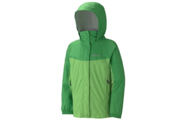 Image of Marmot Precip Jacket - Girl's-Large-Bluebird/Vivid Blue