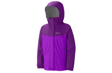 Image of Marmot Precip Jacket - Girl's-Large-Sea Glass/Sea Green