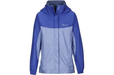 Image of Marmot Precip Jacket - Girl's-Periwinkle/Spectrum Blue-X-Large