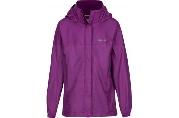 Image of Marmot Precip Jacket - Girl's-Purple Orchid-Small
