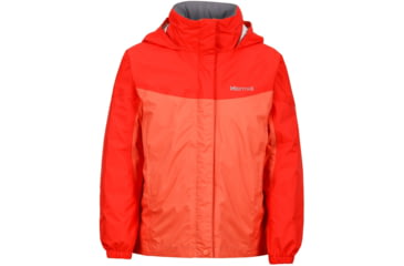 Image of Marmot Precip Jacket - Girl's-Emberglow/Red Apple-X-Small