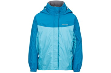 Image of Marmot Precip Jacket - Girl's-Light Aqua/Aqua Blue-Large