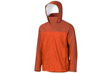 Image of Marmot Precip Jacket - Men's-X-Large-Orange Haze/Dark Rust