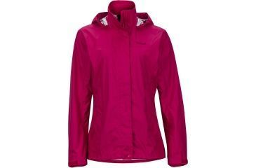 Image of Marmot Precip Jacket - Women's-Bright Ruby-X-Small